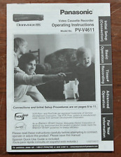 Panasonic PV-V4611 VCR instruções de operação Omnivision vídeo manual VHS comprar usado  Enviando para Brazil