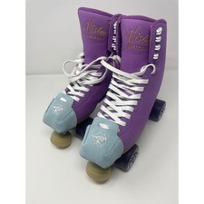 Usado, Patins femininos Vista By Jackson tamanho 10 camurça roxa ossos rodas comprar usado  Enviando para Brazil