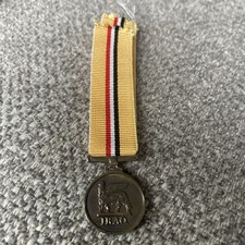 Iraq medal miniature for sale Iraq medal miniature for sale  MACCLESFIELD