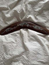 Wooden boomerang decorative for sale  WINSFORD