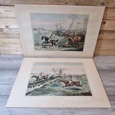 Vintage hunting prints for sale  WANTAGE