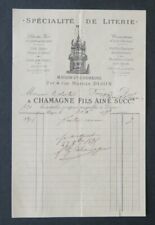 Invoice 1891 bedding d'occasion  Expédié en Belgium