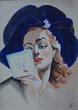 Art deco frauenportrait gebraucht kaufen  Neckargemünd