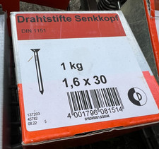 Nägel 6x30mm 1kg gebraucht kaufen  Lotte