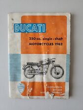 1962 DUCATI DIANA MONZA MANUAL DO OPERADOR 250 LIVRO DO PROPRIETÁRIO, usado comprar usado  Enviando para Brazil