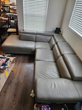 faux leather l couch for sale  Santa Fe Springs