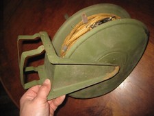 Carretel enrolador vintage antigo militar dos EUA carretel de metal com corda para fio de cabo comprar usado  Enviando para Brazil