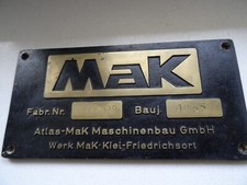 Lokschild fabrikschild mak gebraucht kaufen  Deutschland