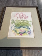 Framed flowers vase for sale  DARTFORD