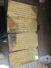 Rare brass plates for sale  HULL