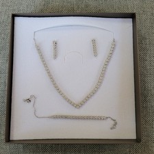 Brautschmuck set silber gebraucht kaufen  Mayen-Umland