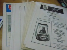 Bundle stranraer programmes for sale  COWDENBEATH