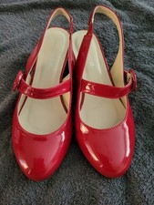 Red patent wide for sale  GLASGOW