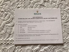 Card nota informativa usato  Italia