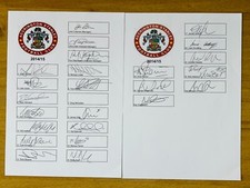 Hand signed team for sale  BILSTON