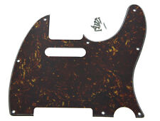 Placa De Tele Scratch Guitarra Pickguard Escuro Tartaruga Para Fender Telecaster comprar usado  Enviando para Brazil