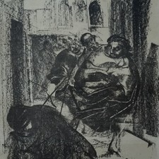 Litografia pietro annigoni usato  San Pier Niceto
