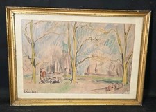 Tableau aquarelle paysage d'occasion  Toulouse-