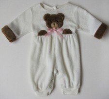 Usado, Macacão de pelúcia vintage Baby Gund urso de pelúcia macacão dormir meninas 0-3 meses vintage comprar usado  Enviando para Brazil