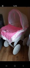 Baby wicker crib for sale  BARNSLEY