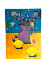 Tableau peinture acrylique d'occasion Tableau peinture acrylique d'occasion  Molsheim