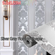 Silver grey damask for sale  WORCESTER