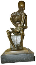 Bronze skeleton sculptures for sale  BIRMINGHAM
