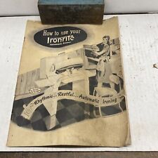 Ironrite inc. manual for sale  Laurel