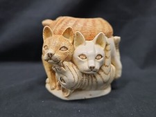 Estatueta de gatos vintage Harmony Kingdom 1995 "amigos grandes" baú do tesouro comprar usado  Enviando para Brazil
