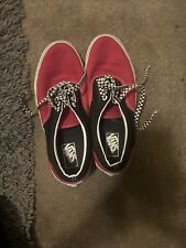Red vans shoes for sale  DEESIDE