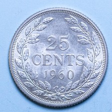 Liberia cents 1960 usato  Firenze