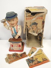 Vintage ROSKO CHARLEY WEAVER BARMAN - BO Blaszana zabawka - Działająca na sprzedaż  Wysyłka do Poland