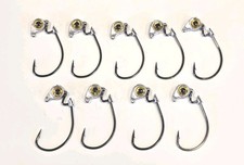 Z-Man Texas Eye Jigheads Qtd. 9 cabeça de gabarito articulada 1/8 oz. Olho dourado comprar usado  Enviando para Brazil