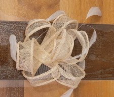 Fascinator cream feather for sale  BANSTEAD