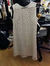 Usado, DKNY Blanco Floral Encaje Vestido de Cóctel Nuevo con Etiquetas Verano Nupcial Ducha Fiesta S segunda mano  Embacar hacia Argentina