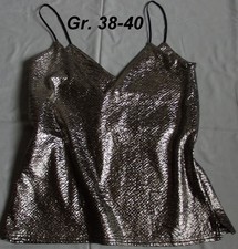 Spaghettiträger top silber gebraucht kaufen  Berlin