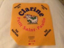 Etiquette fromage clarine d'occasion  Avignon