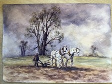 Vintage original watercolour for sale  BRENTWOOD
