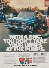 1981 GMC Super Saver Pickup - Posto de gasolina "Não leve caroços em bombas" - Anúncio impresso comprar usado  Enviando para Brazil