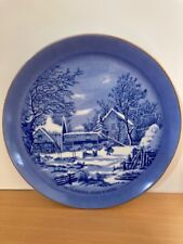 Jolie assiette bleue d'occasion  Amiens-