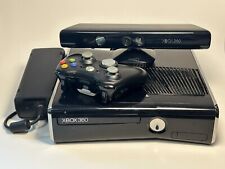 Xbox 360 S Slim 250GB Pacote Kinect Preto Brilhante, Testado Bom - VEJA FOTOS/DESCR, usado comprar usado  Enviando para Brazil