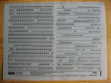 Sheet letraset upp for sale  YORK