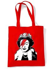 BANKSY QUEEN BITCH OMBRO / BOLSA DE COMPRAS Bowie Ziggy Stardust - Escolha de Cor comprar usado  Enviando para Brazil