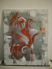 Tableau peinture acrylique d'occasion  Pontoise