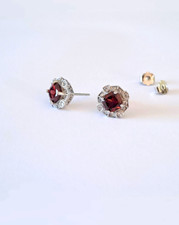 Boucles oreille grenat d'occasion  L'Île-Rousse
