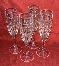 Usado, Conjunto de quatro taças de champanhe caneladas Aston cristal Ralph Lauren 9 1/2" comprar usado  Enviando para Brazil