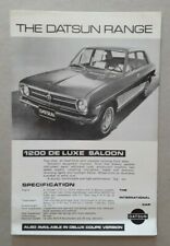 Datsun range brochure for sale  BOURNE