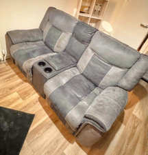 Seater grey reclining for sale  CHORLEY
