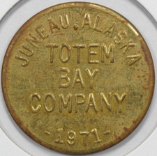 Usado, 1971 Totem Bay Company Juneau Alaska bom por 25 centavos token comercial comprar usado  Enviando para Brazil