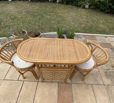Cane table chair for sale  NUNEATON